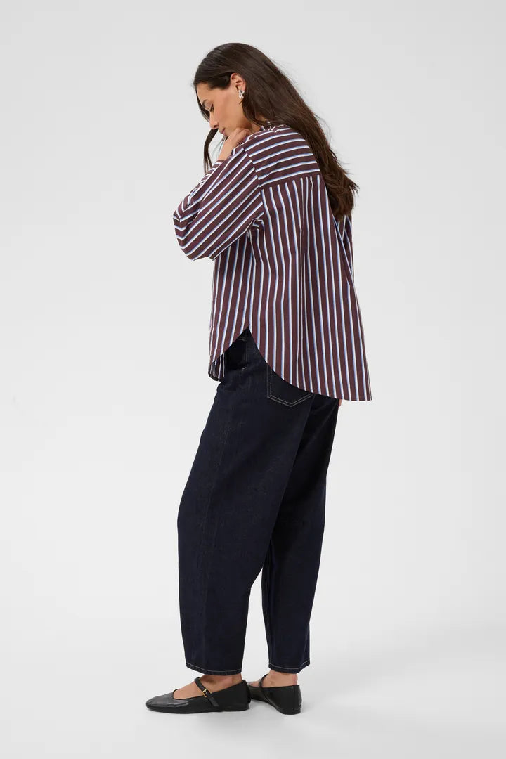 Kaffe Gavina Shirt - Fudge Chalk