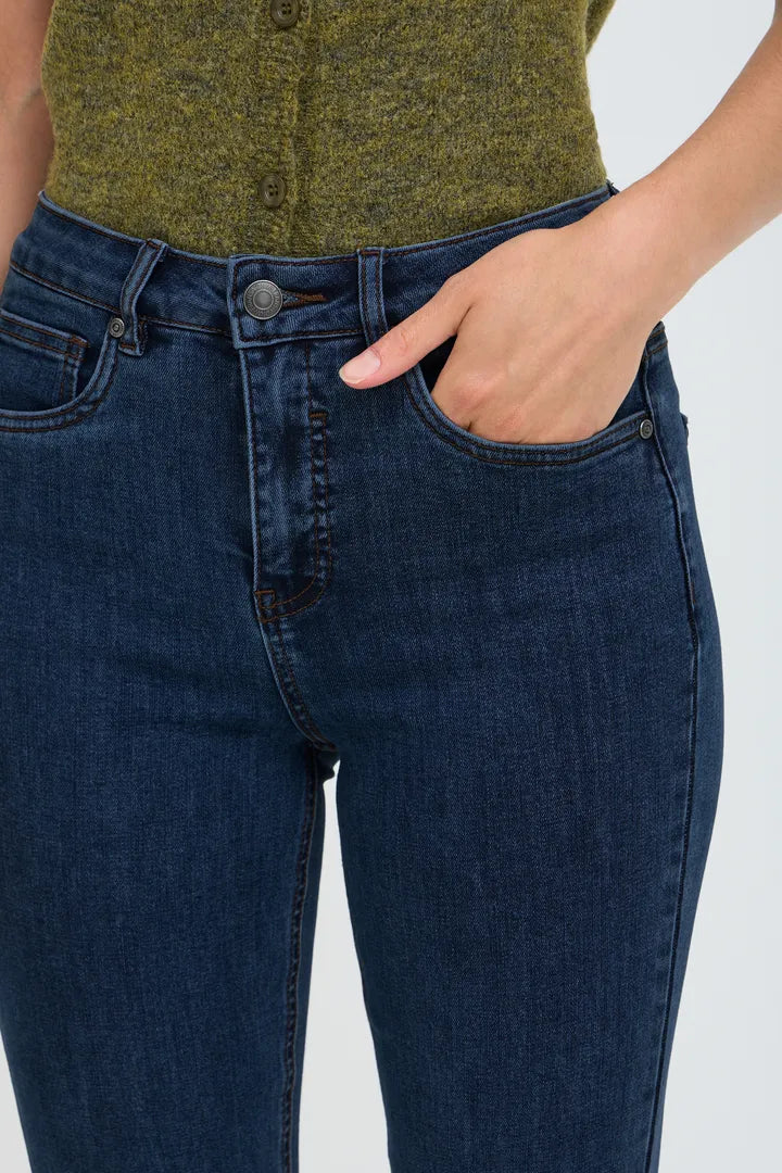 Fransa Atlanta Hanna Jeans - Dark Blue Denim