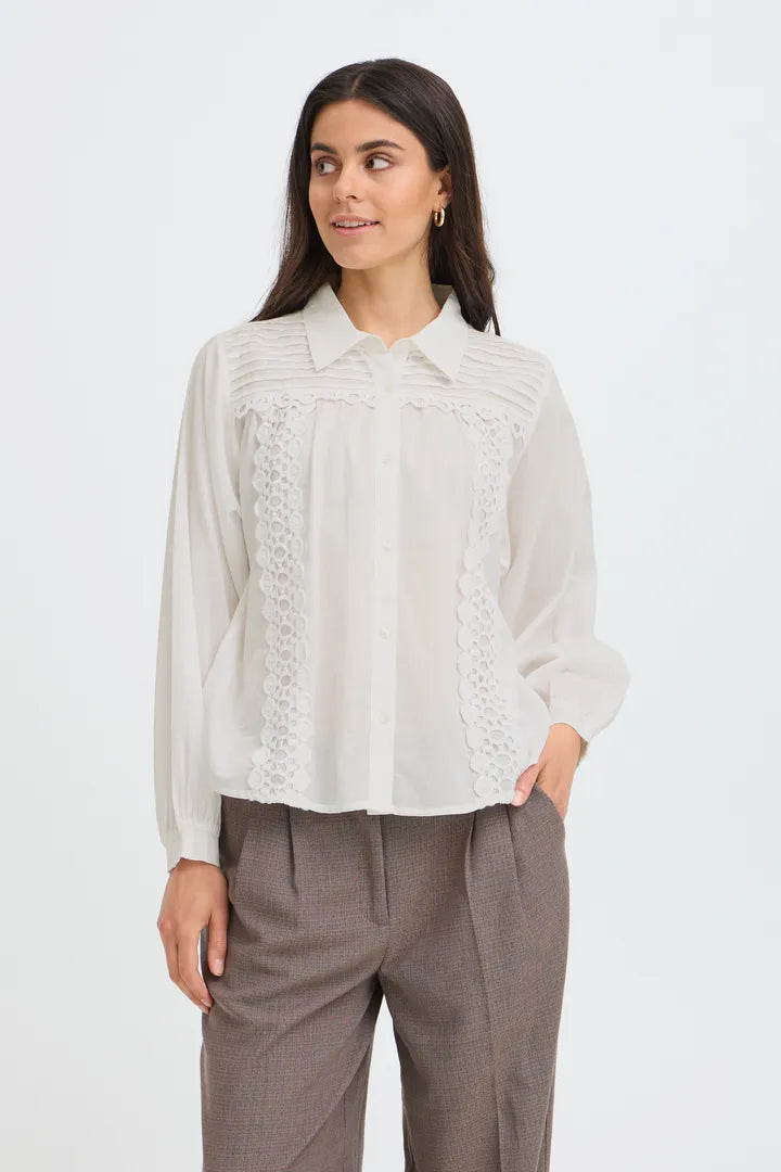 Fransa Lacita Blouse - White