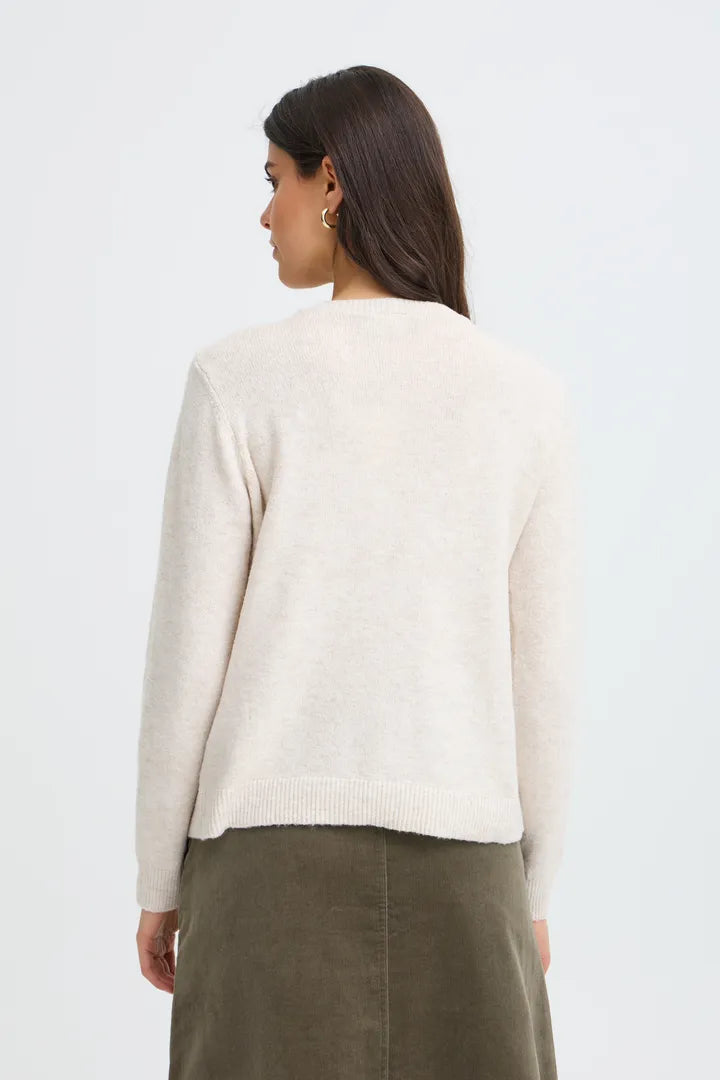 Fransa Fia Pullover - Oatmeal