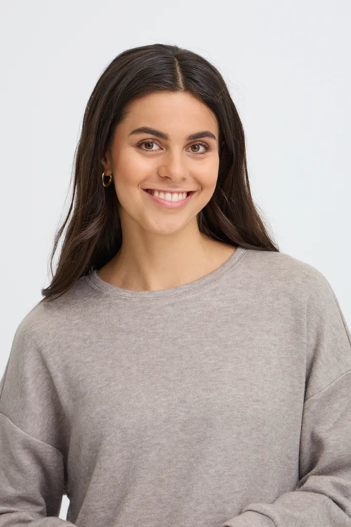 Fransa Jalani Pullover - Driftwood
