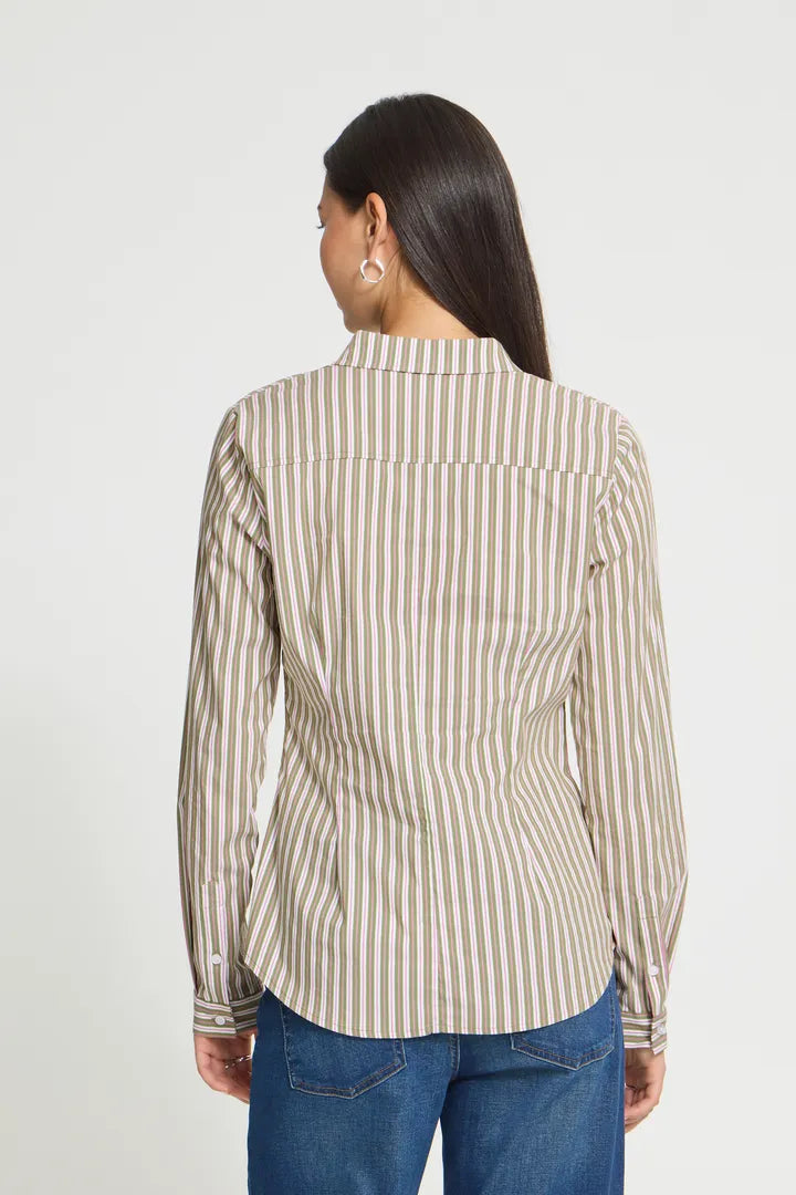 ICHI Dima Stripe Shirt - Calla