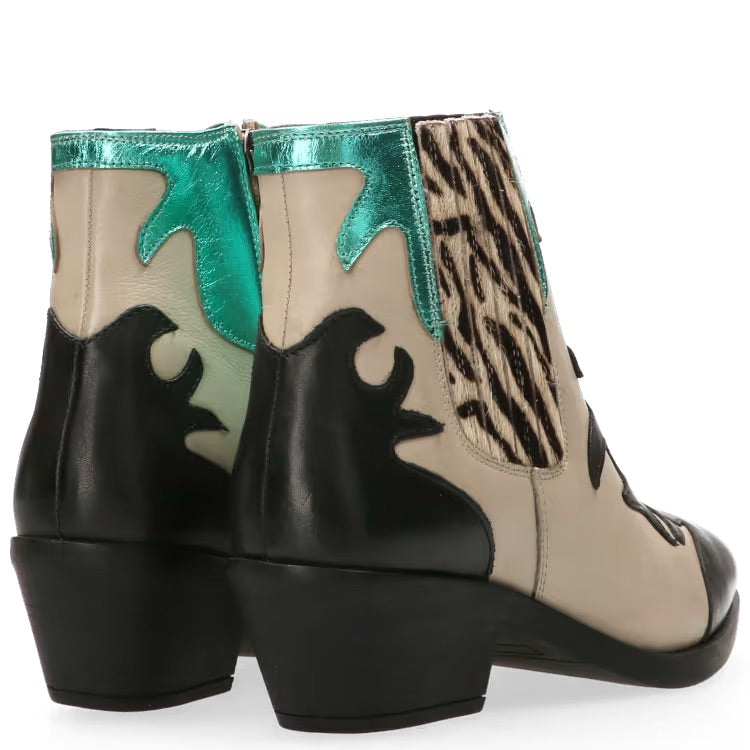 Maruti Tessy Western Boots - aqua