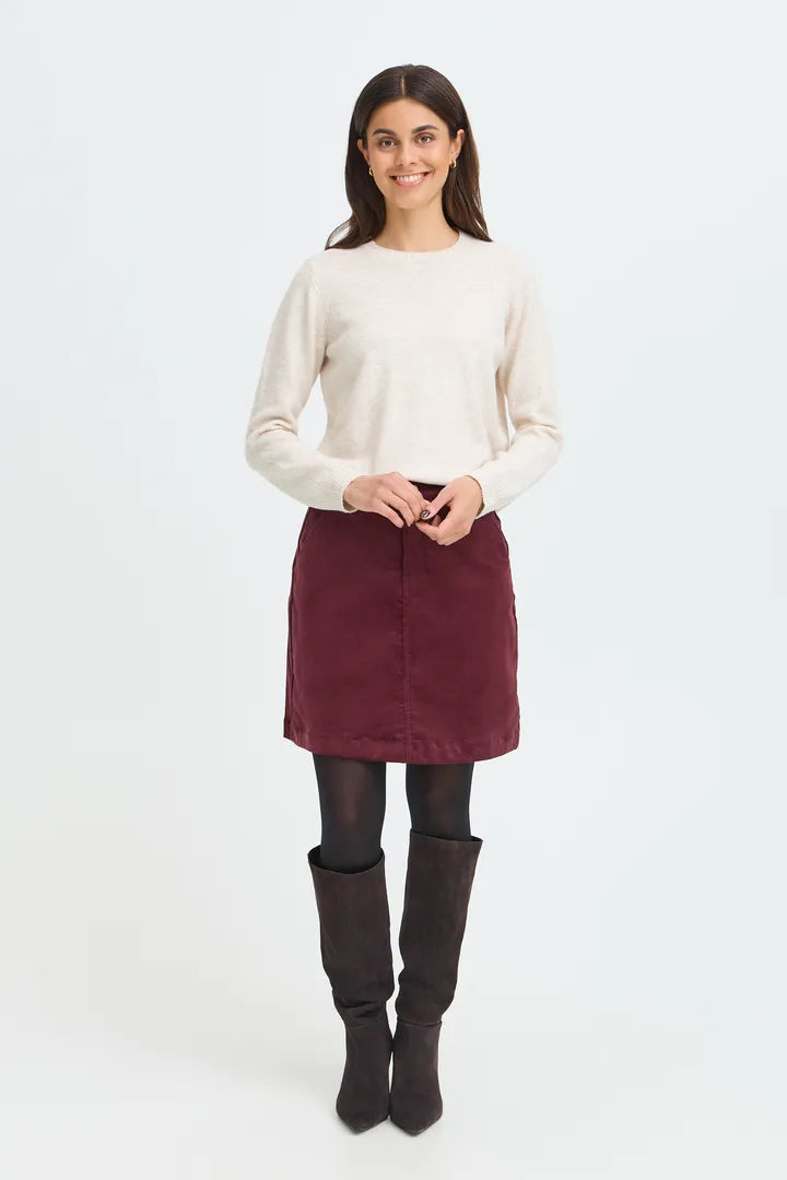 Fransa Fia Pullover - Oatmeal