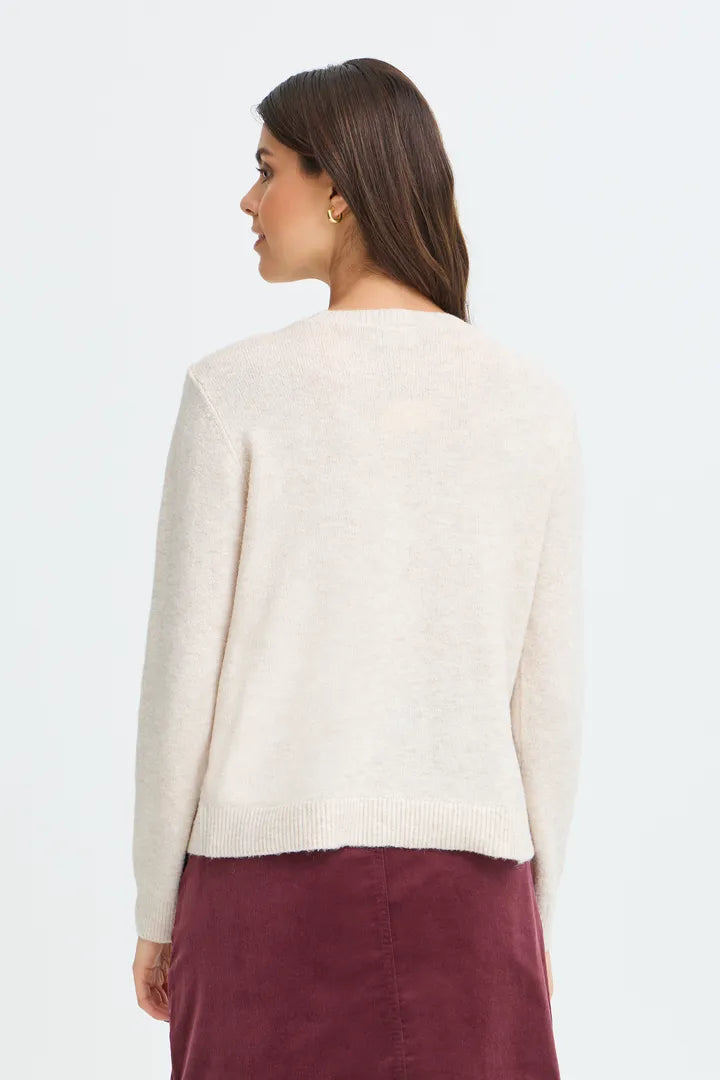 Fransa Fia Pullover - Oatmeal