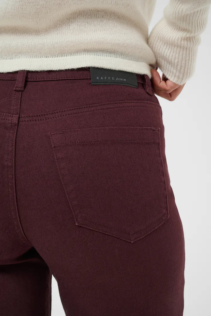 Kaffe Brook High Waist Reg Fit Jeans - Fudge