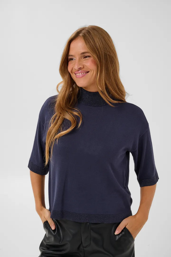 Kaffe Liva Lurex Pullover - Graphite