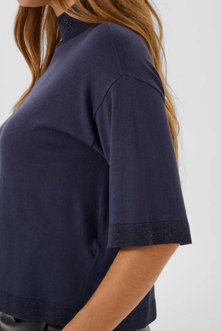 Kaffe Liva Lurex Pullover - Graphite