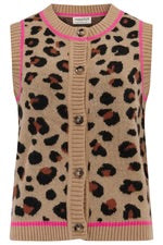 Natalie Knitted Waistcoat - leo