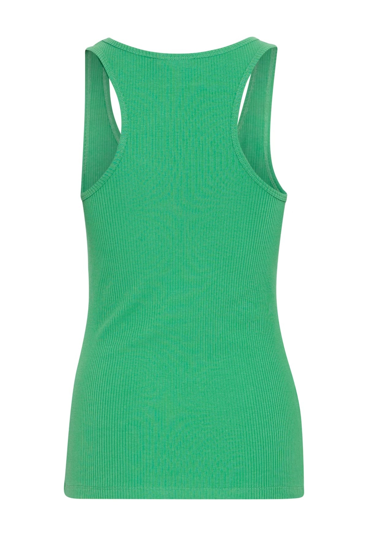 ICHI Palmer Rib Box Top - Pine Green