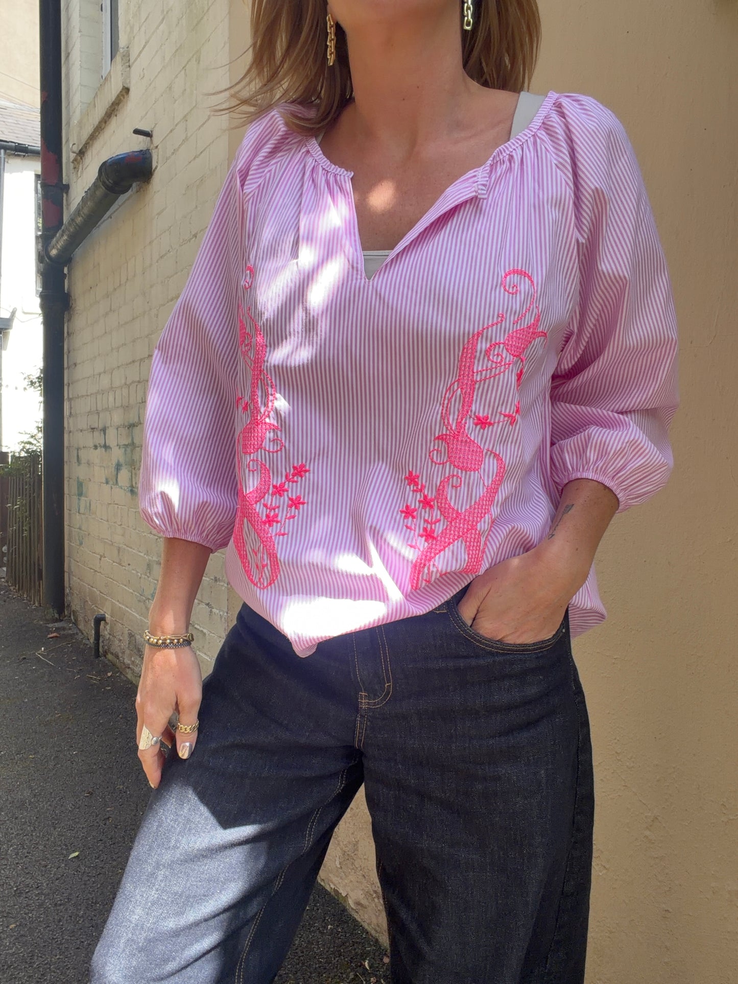 Marta Brooke Blouse - pink