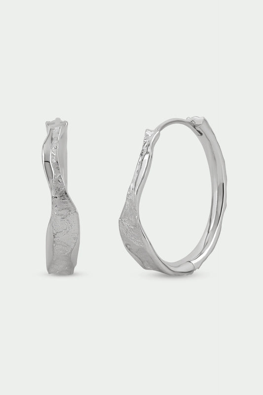 Tutti & Co Edge Earrings - Silver