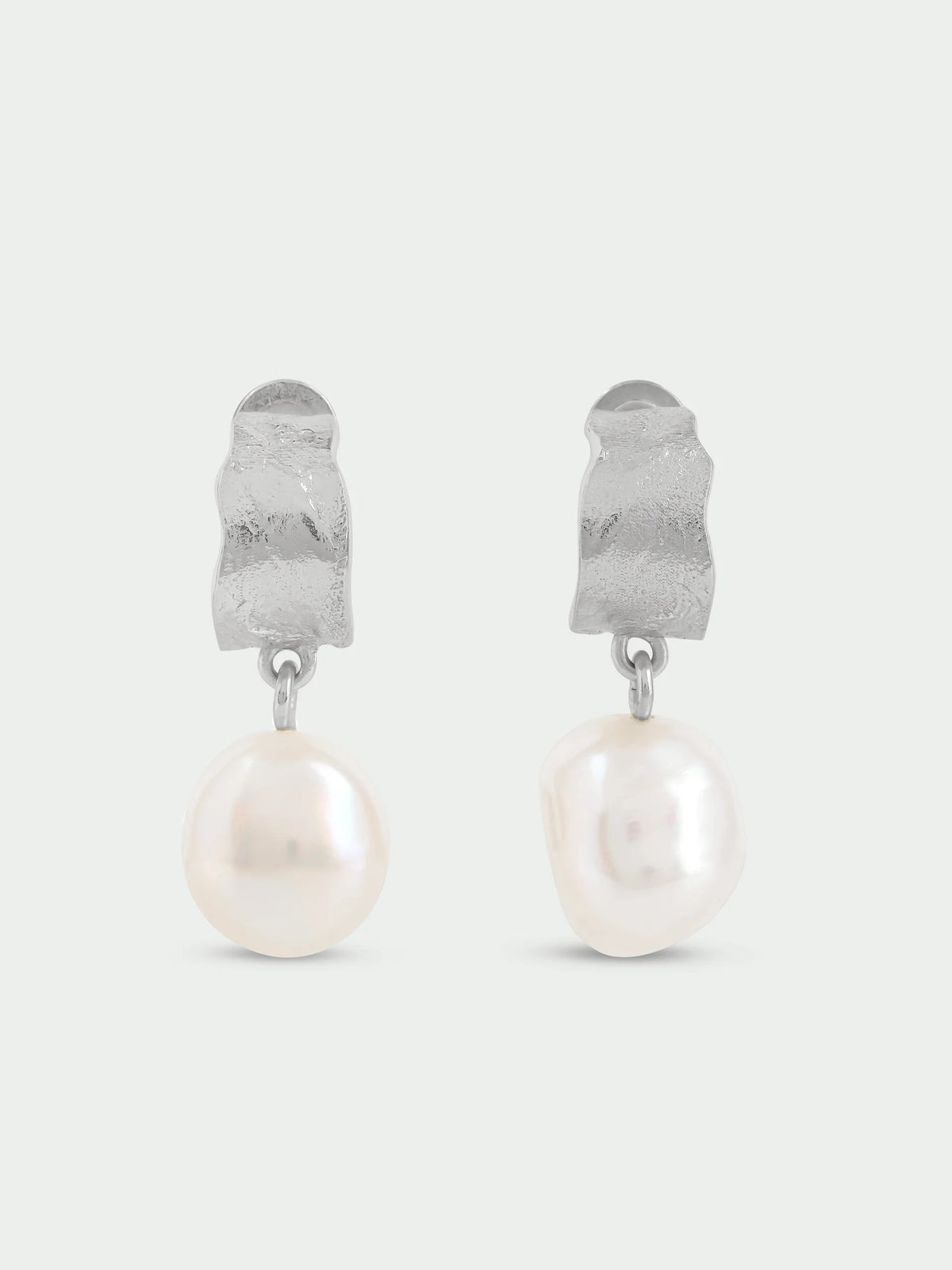 Tutti & Co Freshwater Pearl Earrings - Silver
