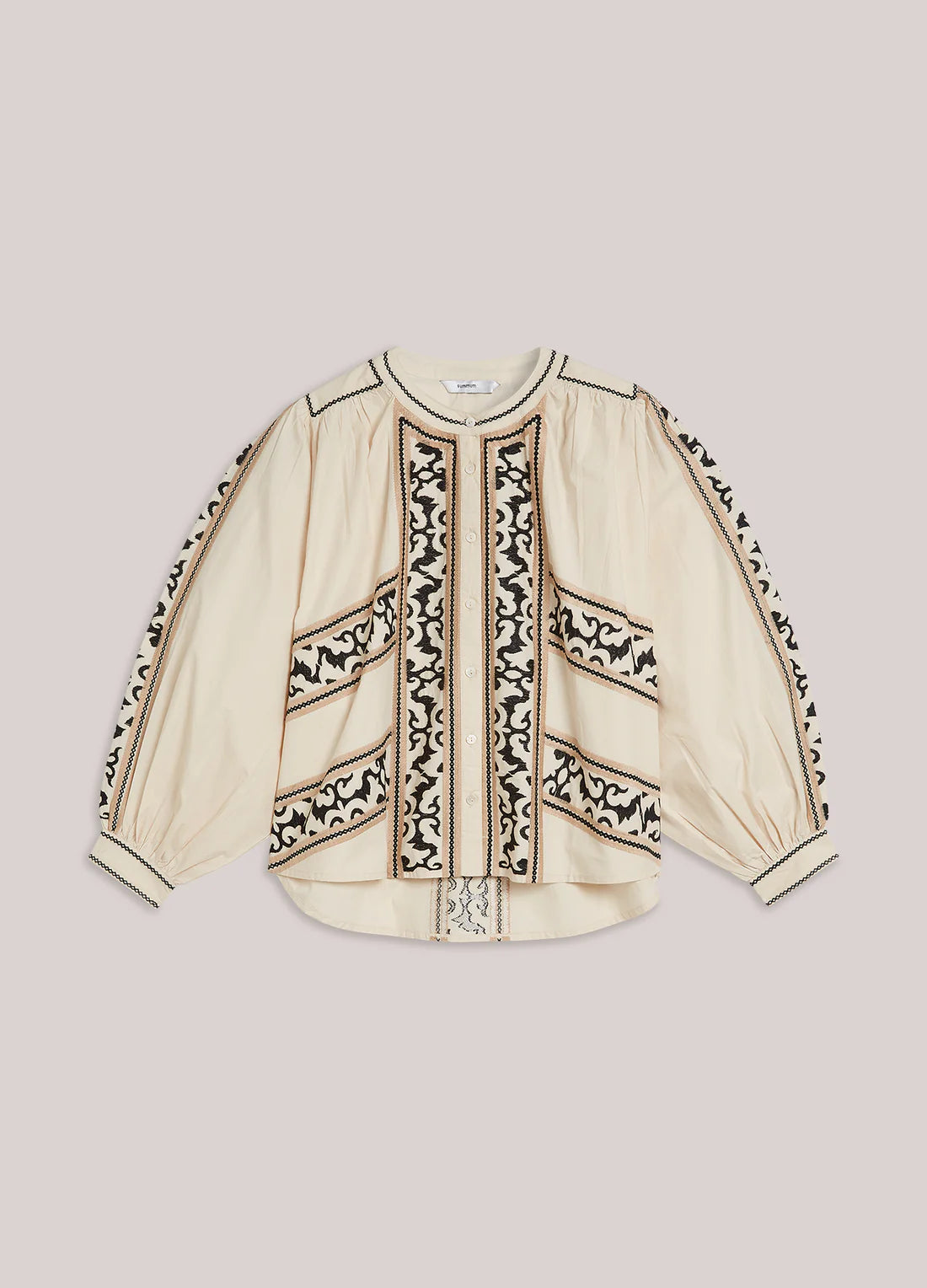 Summum Embroidered Crisp Blouse