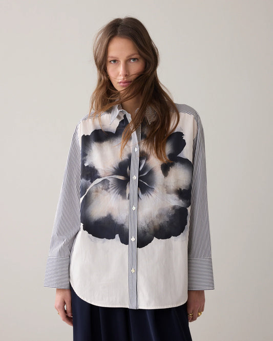 Summum Big Flower Blouse
