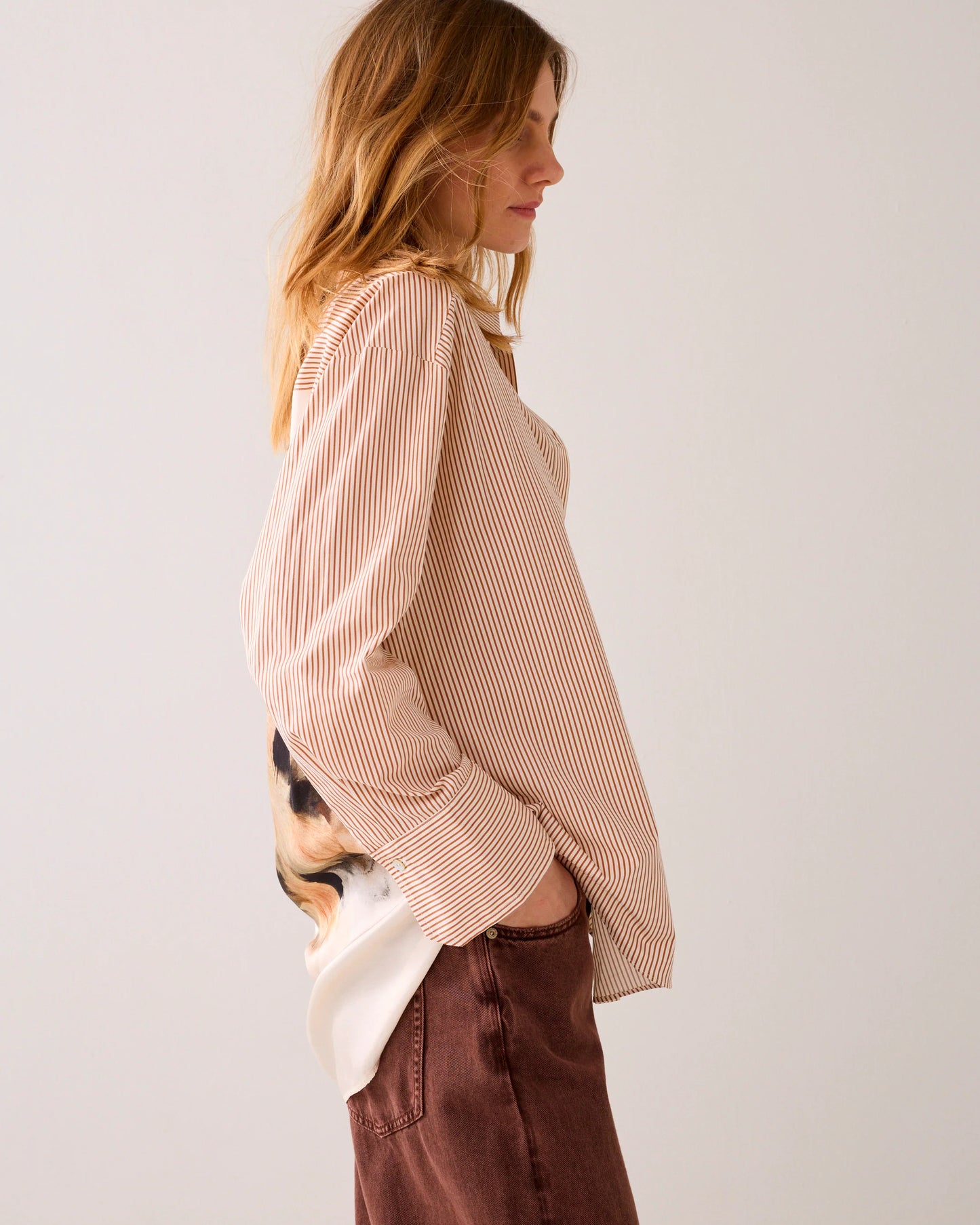 Summum Big Flower Print Shirt