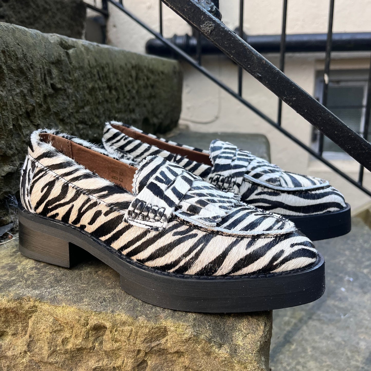 DWRS Zebra Loafers