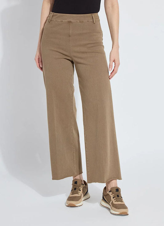 Lysee Erin Wide Leg Denim - Smoked Olive
