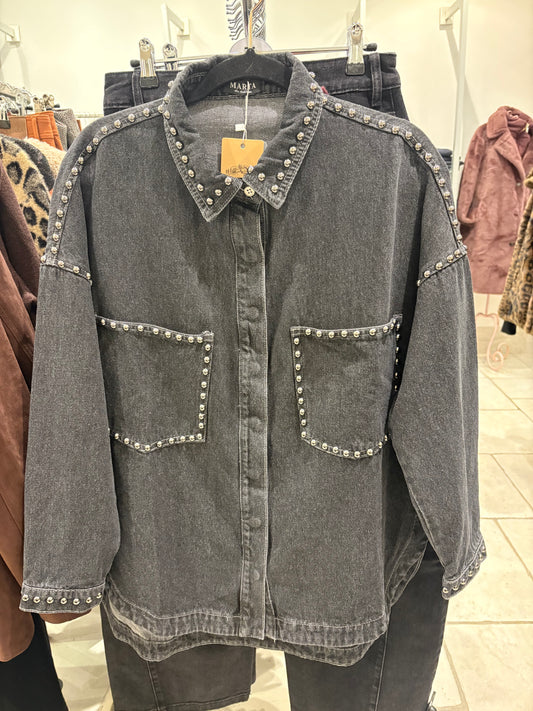 Marta Eila Denim Jacket - Denim Grey