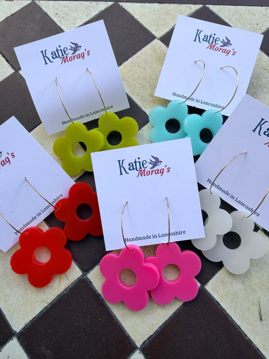 Flower earrings - 5 colours