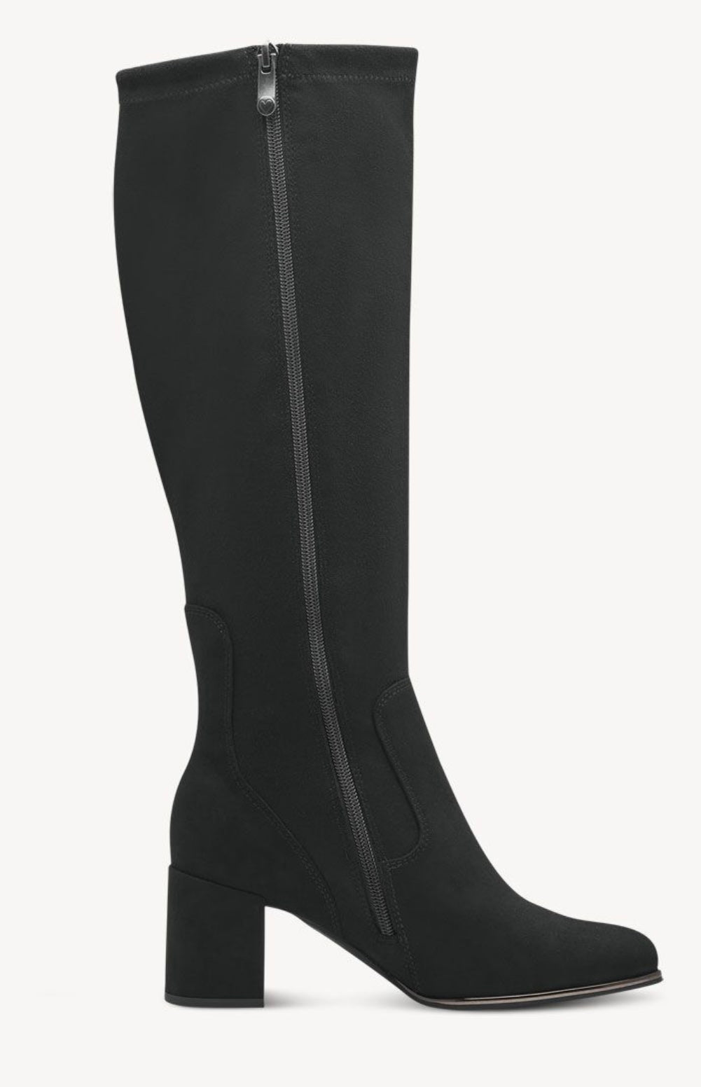 MT Stretch Knee Boots (higher heel) - Black