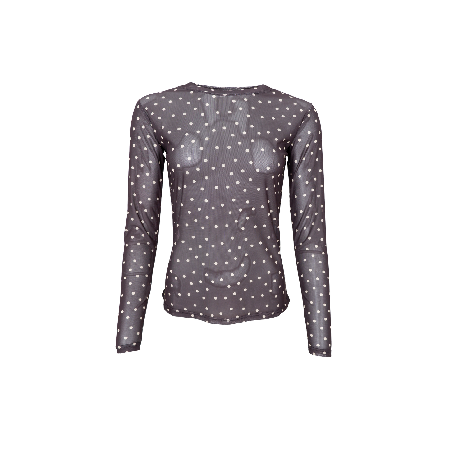 BC Annie Mesh Top - Coffee Dot