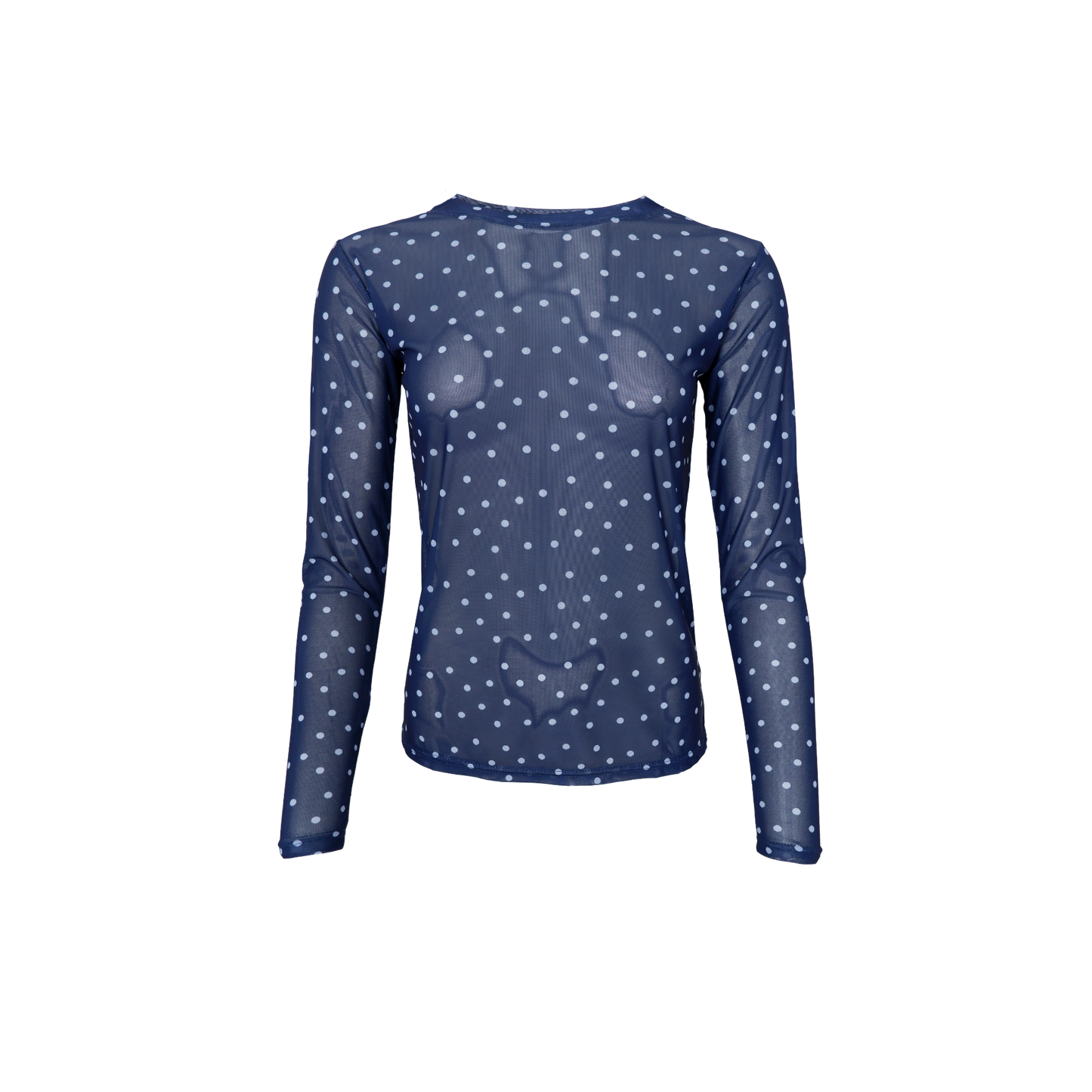 BC Annie Mesh Top - Navy Dot