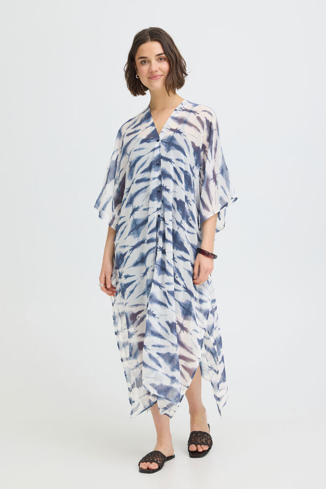 Fransa Natala Kafan - Neuvean Navy Tie Dye
