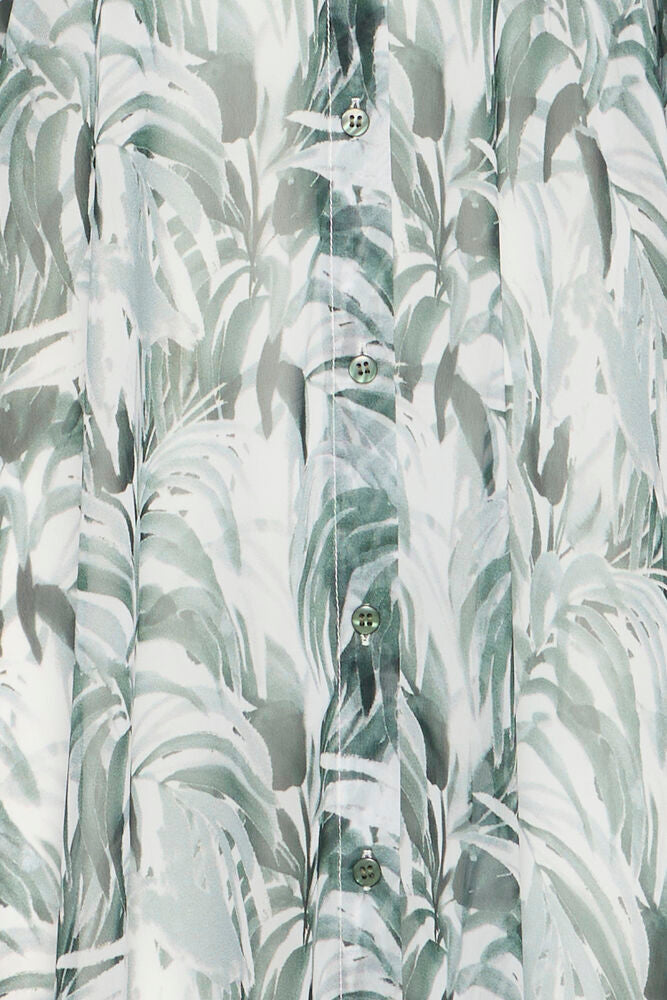 Fransa Natala Kaftan - Green Palm Leaf