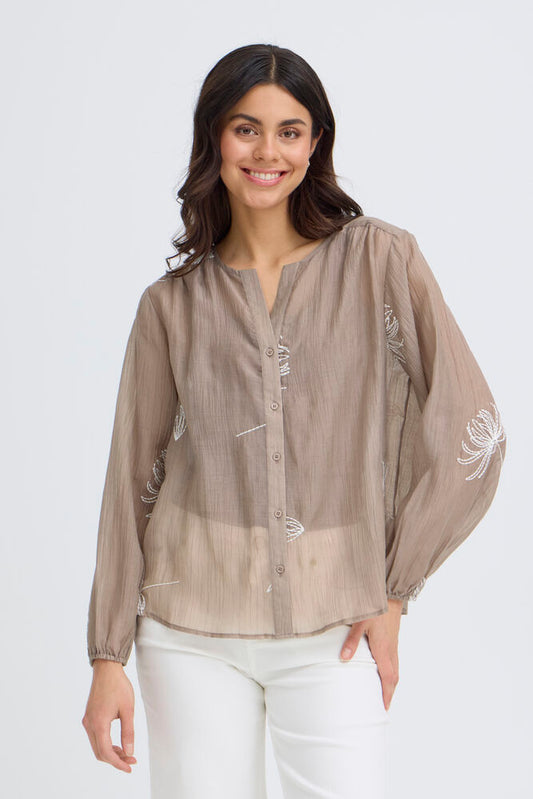 Fransa Wina Shirt - Mountain Trail