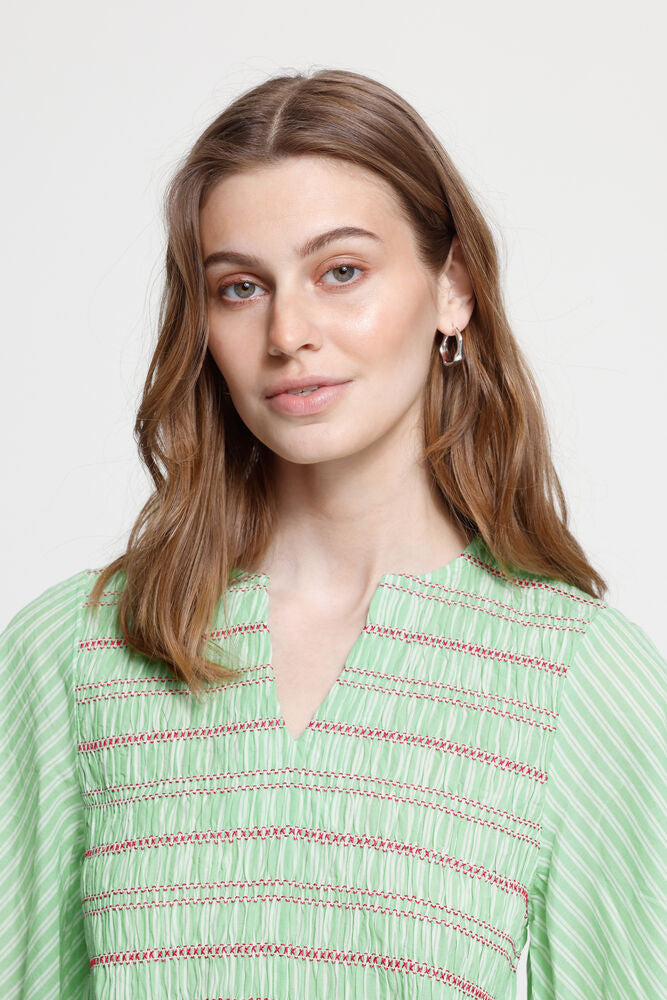 ICHI Locy Blouse - Green