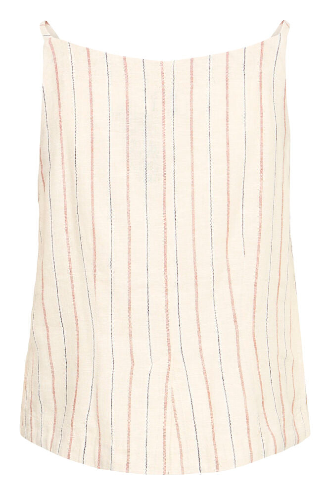 ICHI Linno Top - Brown Stripe
