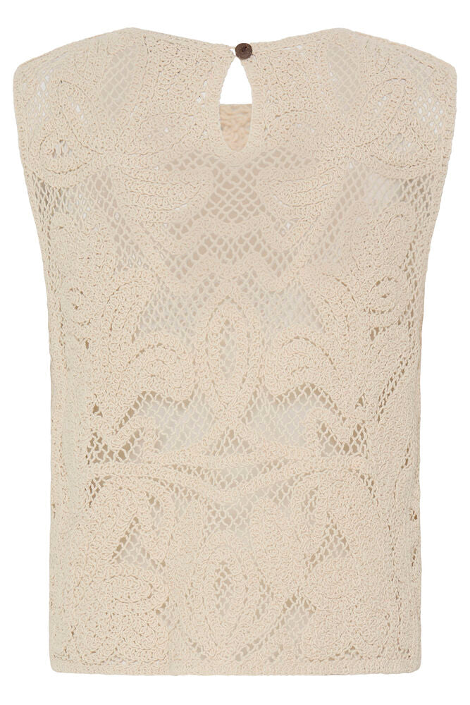 Fransa Prim Top - Oatmeal