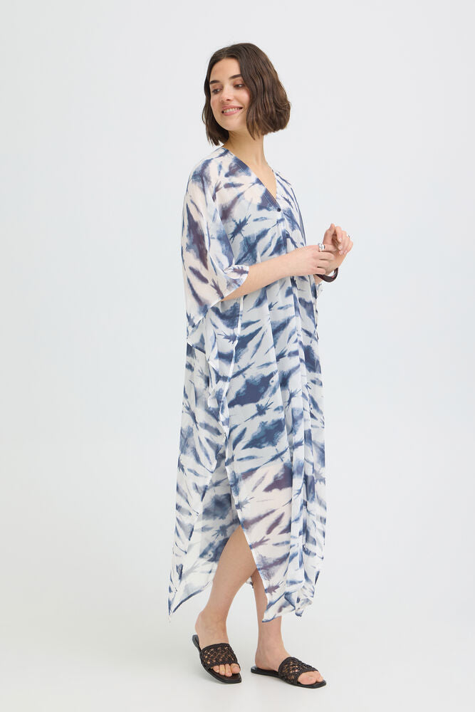 Fransa Natala Kafan - Neuvean Navy Tie Dye