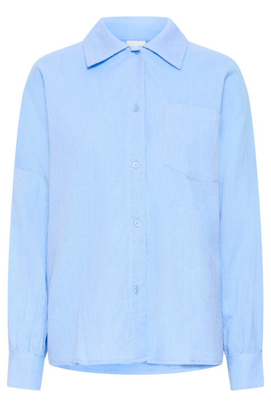 ICHI Foxa Shirt - Placid Blue