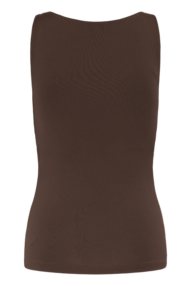 ICHI Gro Vest Top - Chocolate