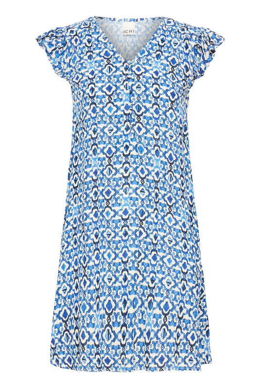 ICHI Marrakech Dress - Blue