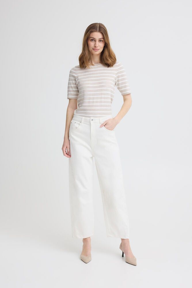 ICHI Ziggy Barrell Jeans - Blanc de Blanc