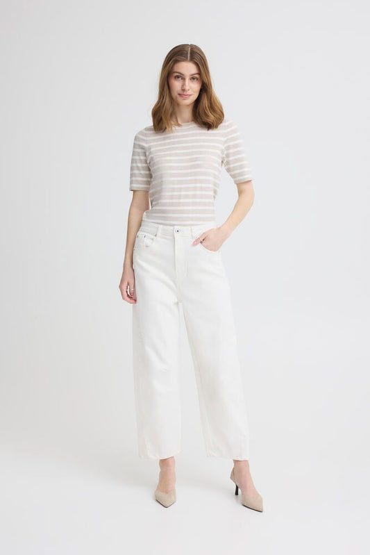 ICHI Ziggy Barrell Jeans - Blanc de Blanc