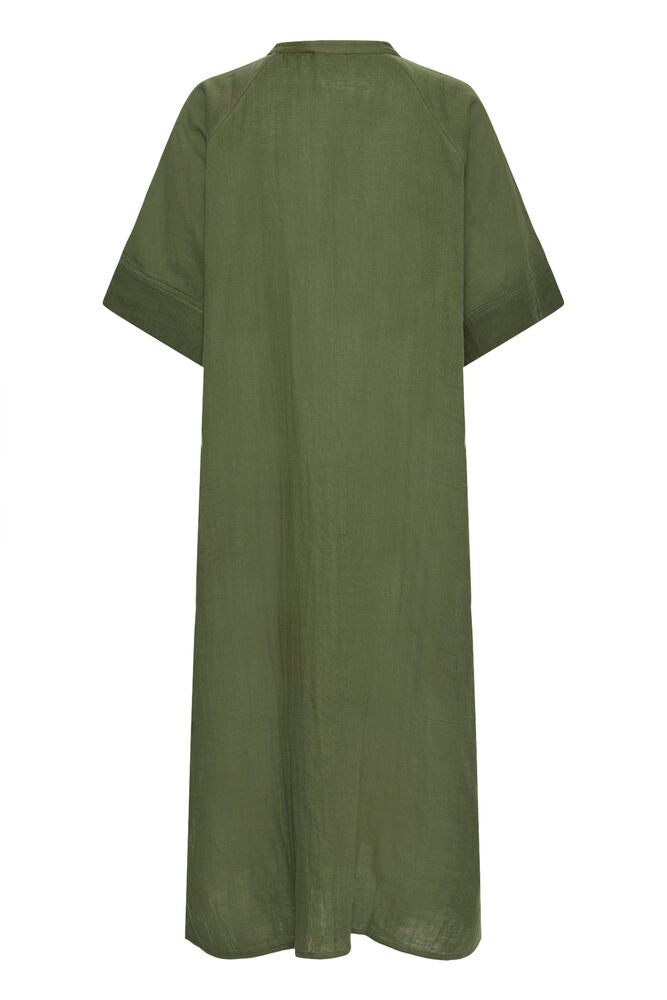 ICHI Foxa Midi Dress - Grape Leaf