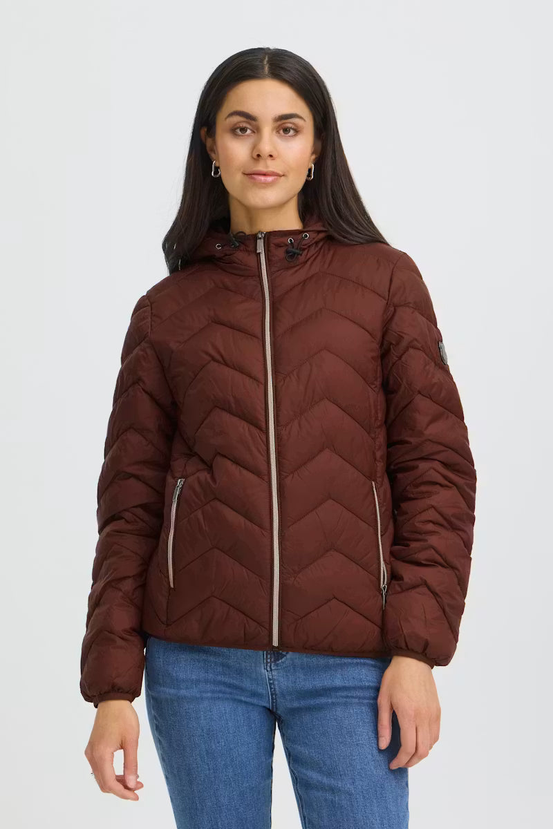 Fransa Bapadding Jacket - Rum Raisin