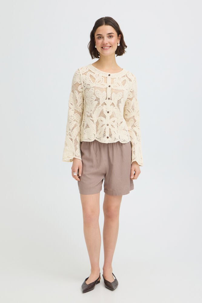 Fransa Prim Cardigan - Oatmeal