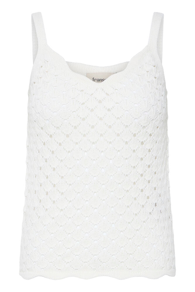 Fransa Oda Top - Whisper White