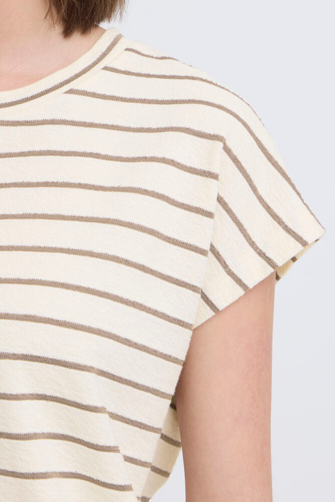 Fransa Fauna Tee - Mountain Stripe