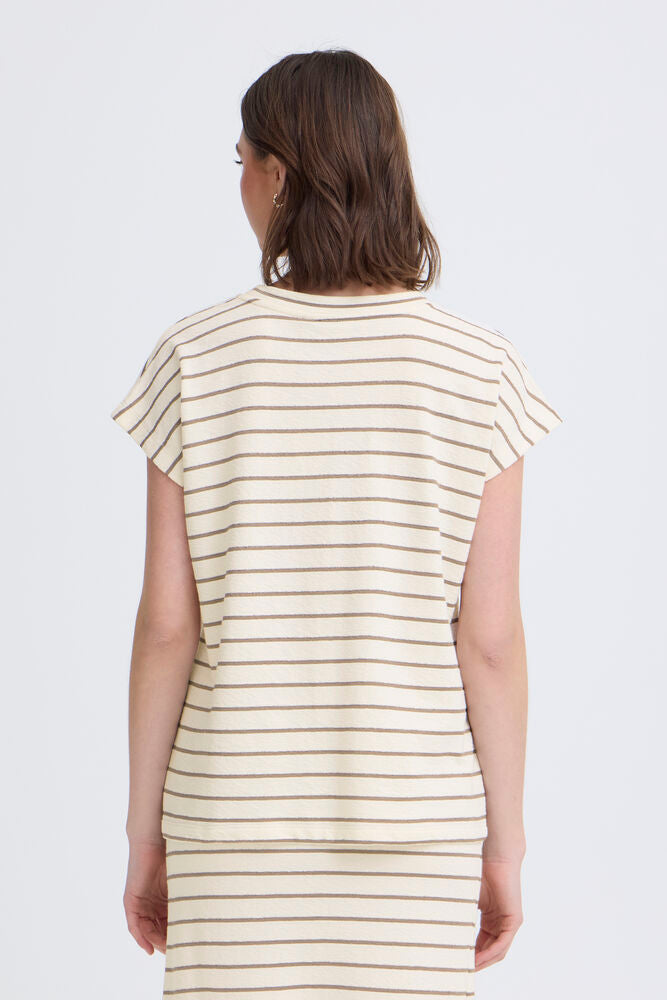 Fransa Fauna Tee - Mountain Stripe