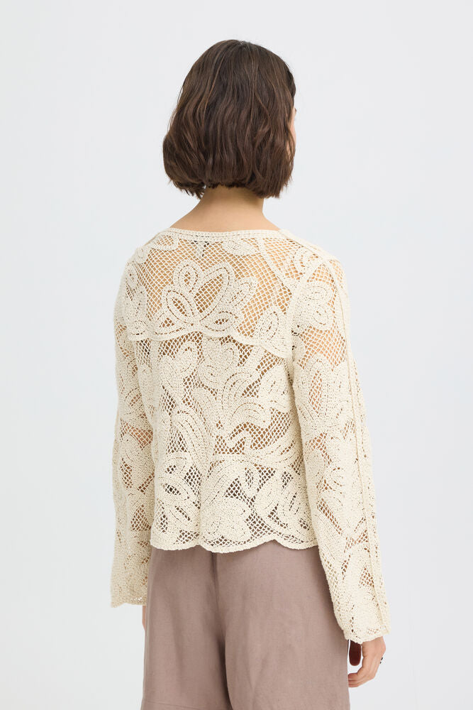 Fransa Prim Cardigan - Oatmeal