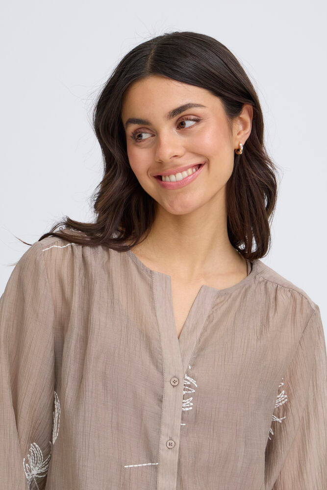 Fransa Wina Shirt - Mountain Trail