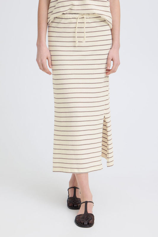 Fransa Fauna Skirt - Mountain Stripe
