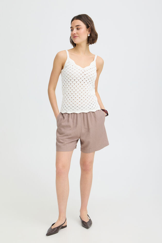 Fransa Oda Top - Whisper White
