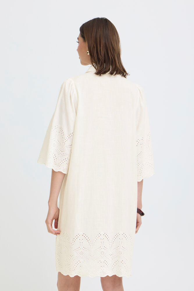 Fransa Rae Dress - Whisper White